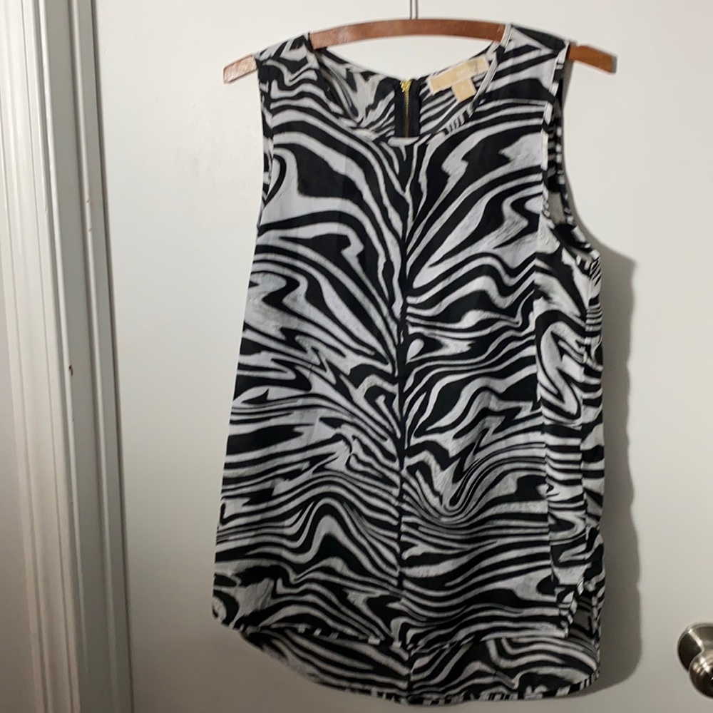 Michael Kohrs Zebra Sleeveless Top - M